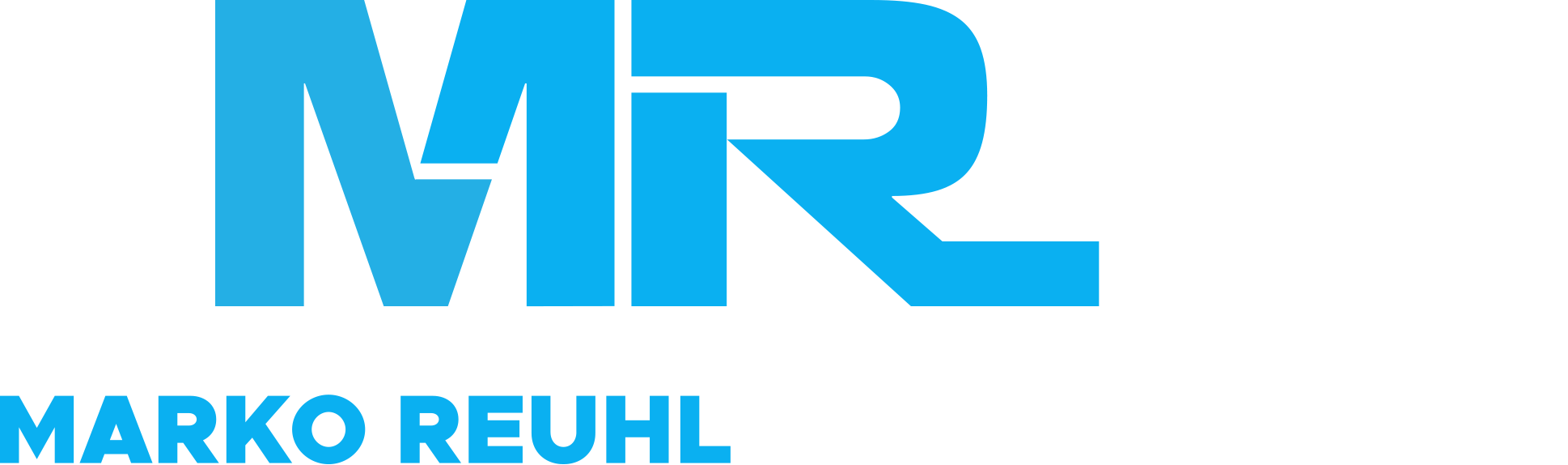 Logo in Blau weiß